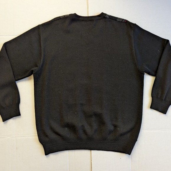 Aeffe Mens Sz M Sweater Pullover Italy Wool Blend Stripes Retro - Picture 3 of 7